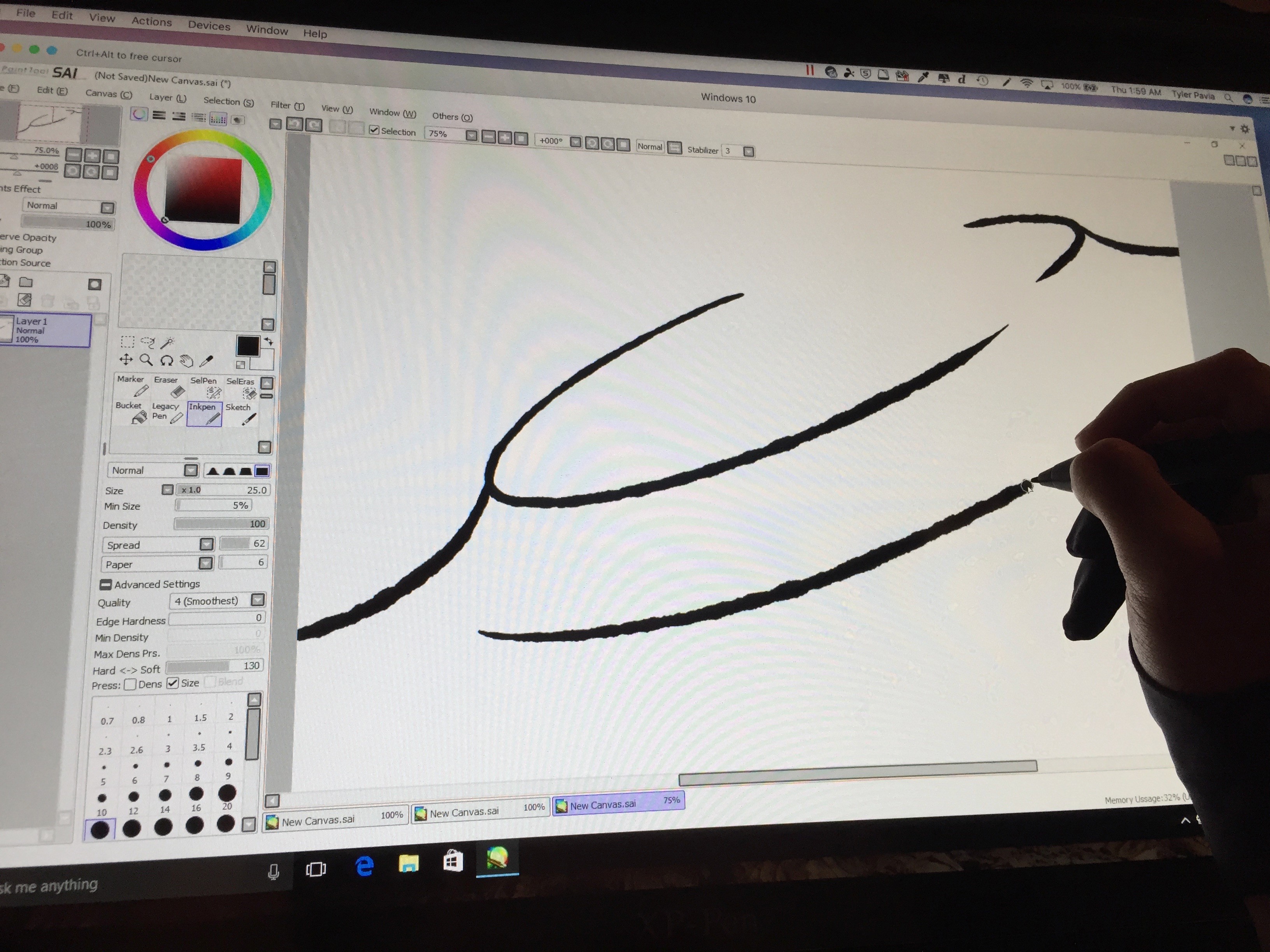 download paint tool sai for mac with pen pressure